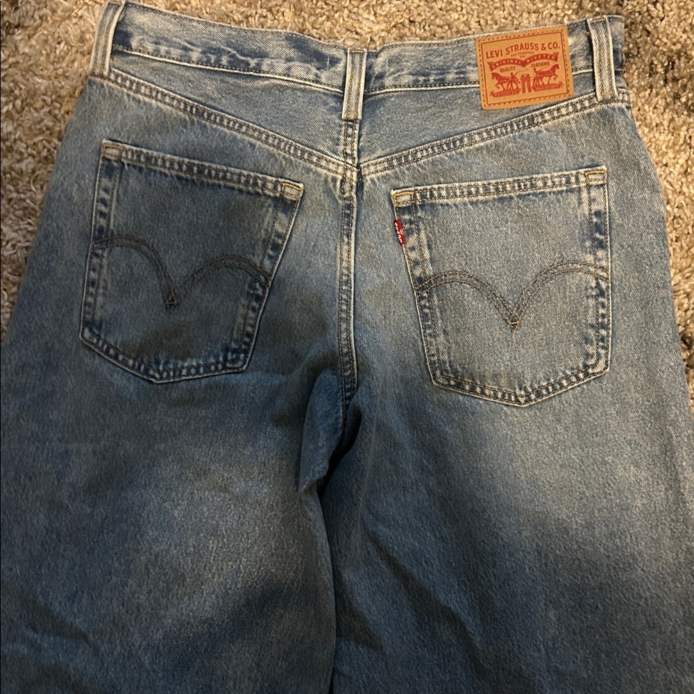 Levi's '94 Baggy Wide Leg light wash denim jeans size 30 - Picture 8 of 10